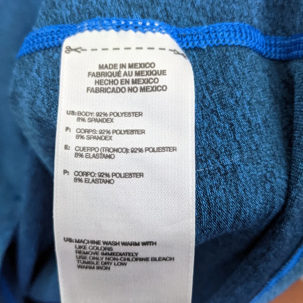 Adidas Blue Athletic Tee Shirt - Picture 4 of 4